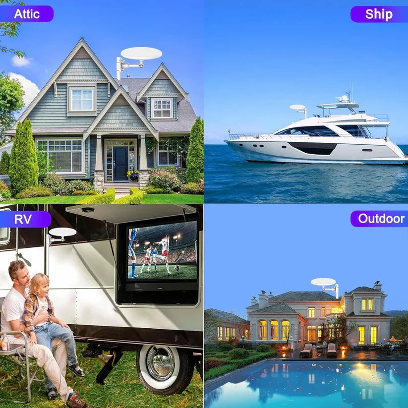 High-Gain Outdoor HD TV Antenna with Extended Range