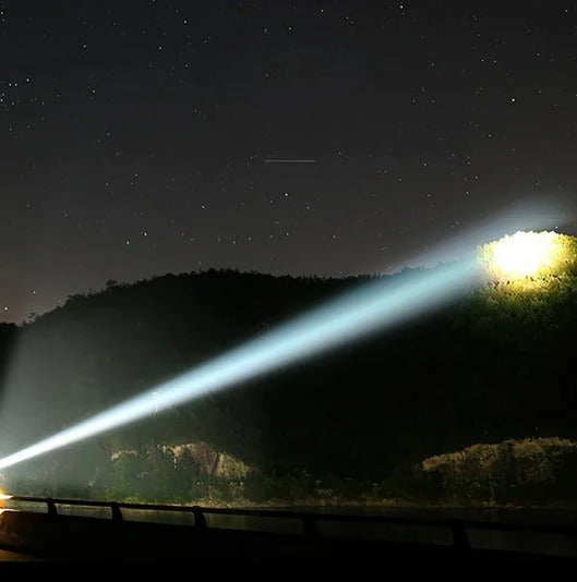 Rechargeable Heavy-Duty Pocket Flashlight with LED Pointer Mode