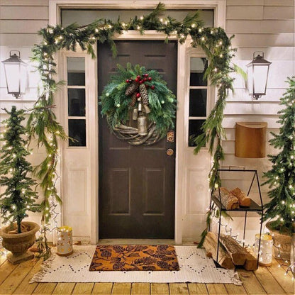 Handcrafted Farmhouse Holiday Wreath with Natural Accents