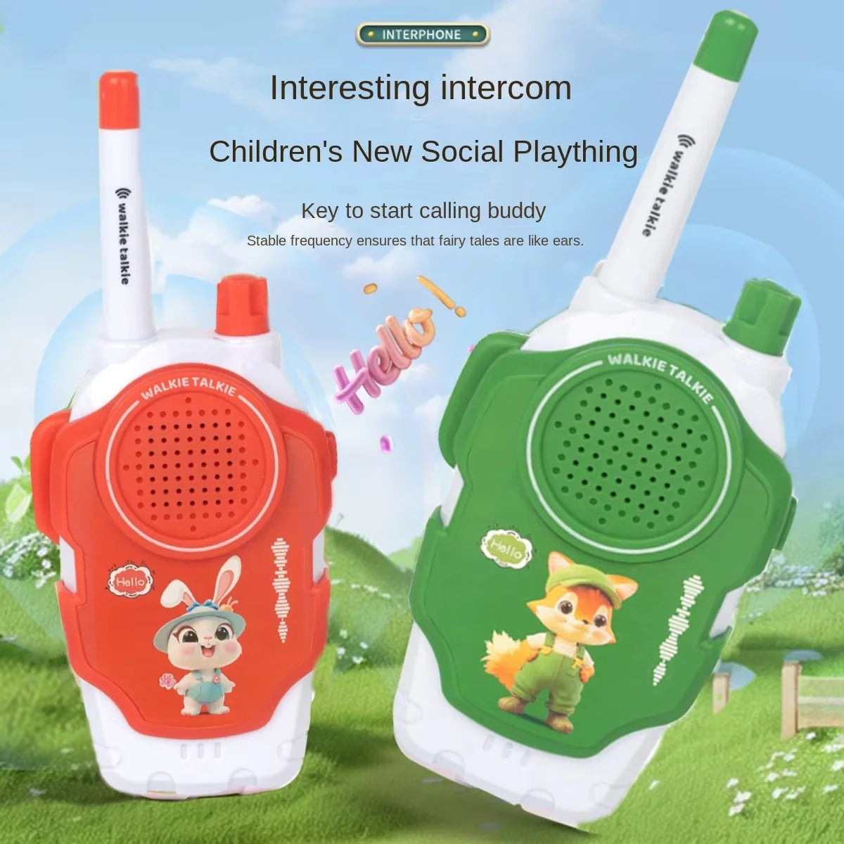 Kids Walkie Talkie Set of 2 – Mini Two Way Radios