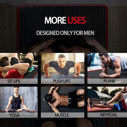 Men’s High Density Yoga and Exercise Mat with Extra Cushioning