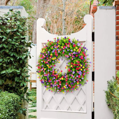 Seasonal Decorative Floral Wreath for Doors, Walls, and Windows
