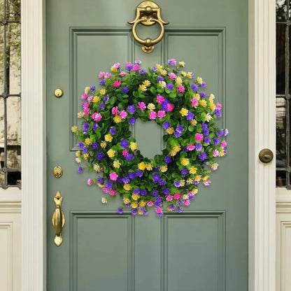 Seasonal Decorative Floral Wreath for Doors, Walls, and Windows