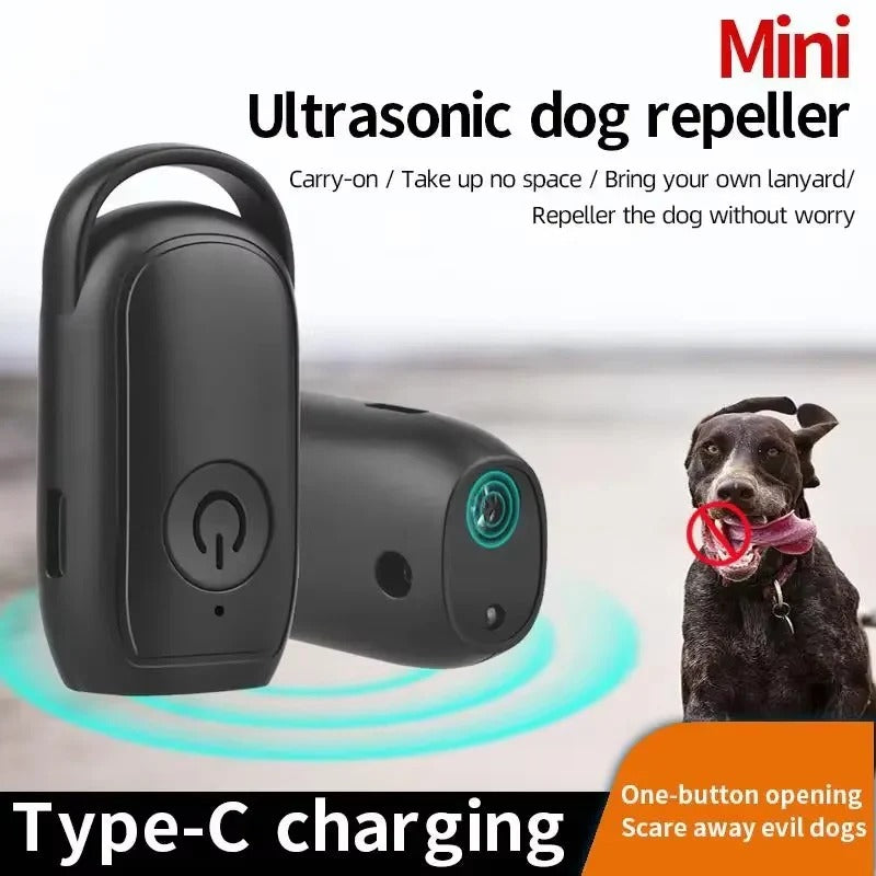 Pocket-Size Ultrasonic Dog Trainer with LED Light