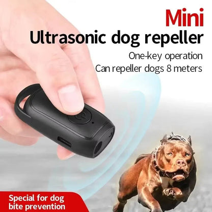 Pocket-Size Ultrasonic Dog Trainer with LED Light
