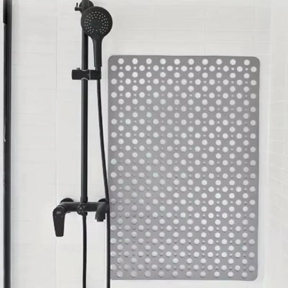 Anti Slip Square Shower Mat with Strong Suction Cups and Drain Holes