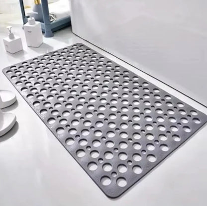 Anti Slip Square Shower Mat with Strong Suction Cups and Drain Holes