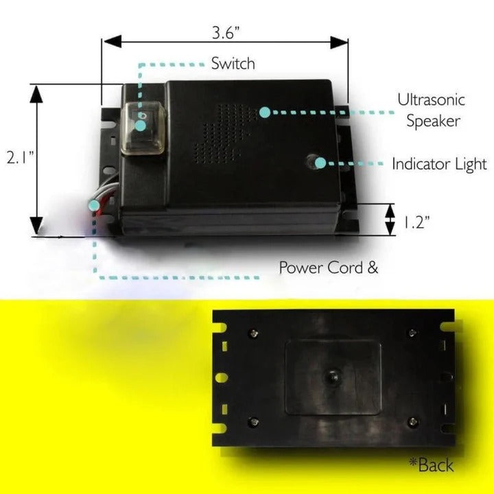 Under-Hood Ultrasonic Rodent Deterrent for Cars and Trucks