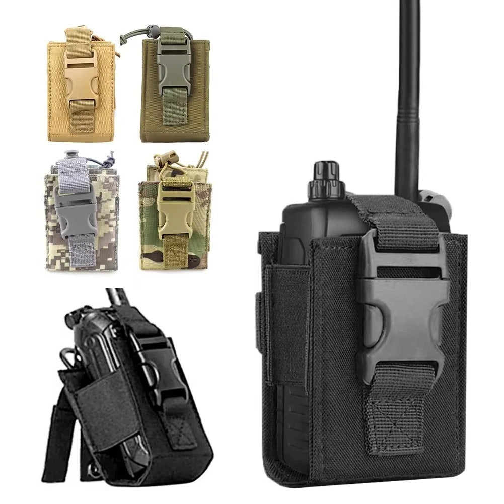 Durable MOLLE Walkie Talkie Carry Case For Waist Belt