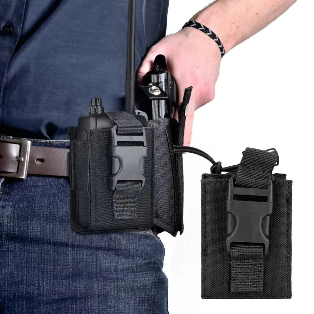 Durable MOLLE Walkie Talkie Carry Case For Waist Belt