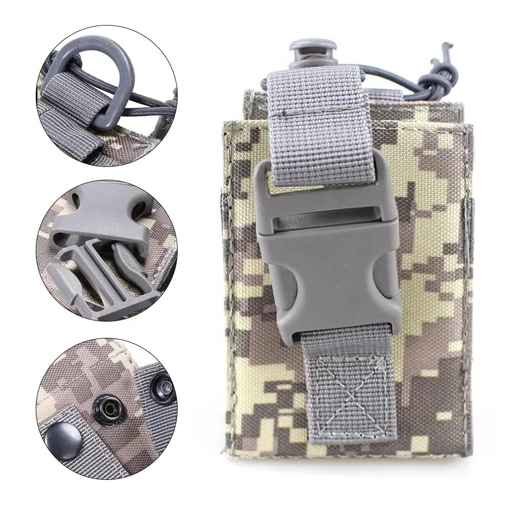 Durable MOLLE Walkie Talkie Carry Case For Waist Belt