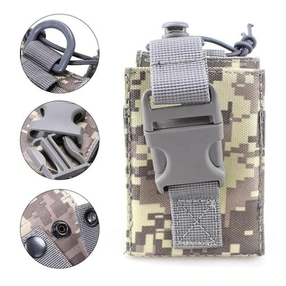 Durable MOLLE Walkie Talkie Carry Case For Waist Belt