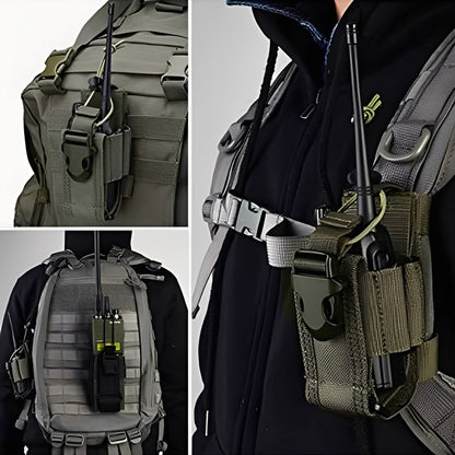 Durable MOLLE Walkie Talkie Carry Case For Waist Belt