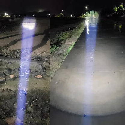 USB Rechargeable LED Flashlight, Zoomable with 5 Light Modes