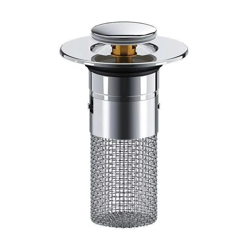 Universal Push Type Drain Stopper For Bathroom And Kitchen Sinks