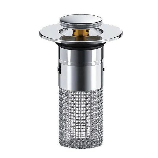 Universal Push Type Drain Stopper For Bathroom And Kitchen Sinks