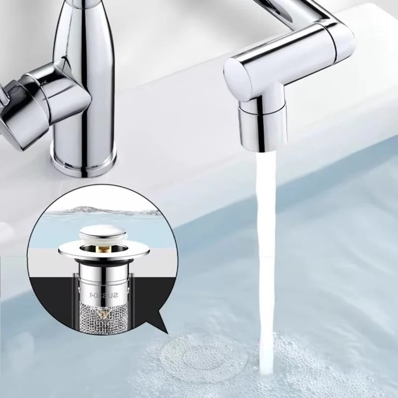 Universal Push Type Drain Stopper For Bathroom And Kitchen Sinks