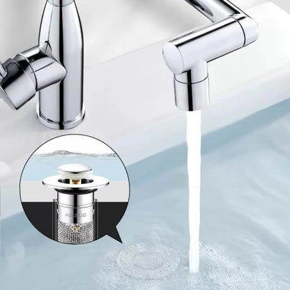Universal Push Type Drain Stopper For Bathroom And Kitchen Sinks