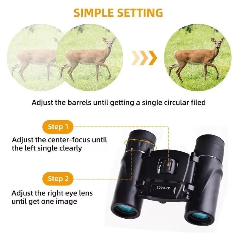 Portable Binoculars BAK4 FMC Optics For Hunting Sports & Camping