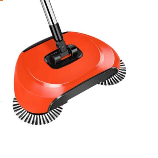 Durable Stainless Steel 3 In 1 Push Broom Set With Scraper And Dustpan
