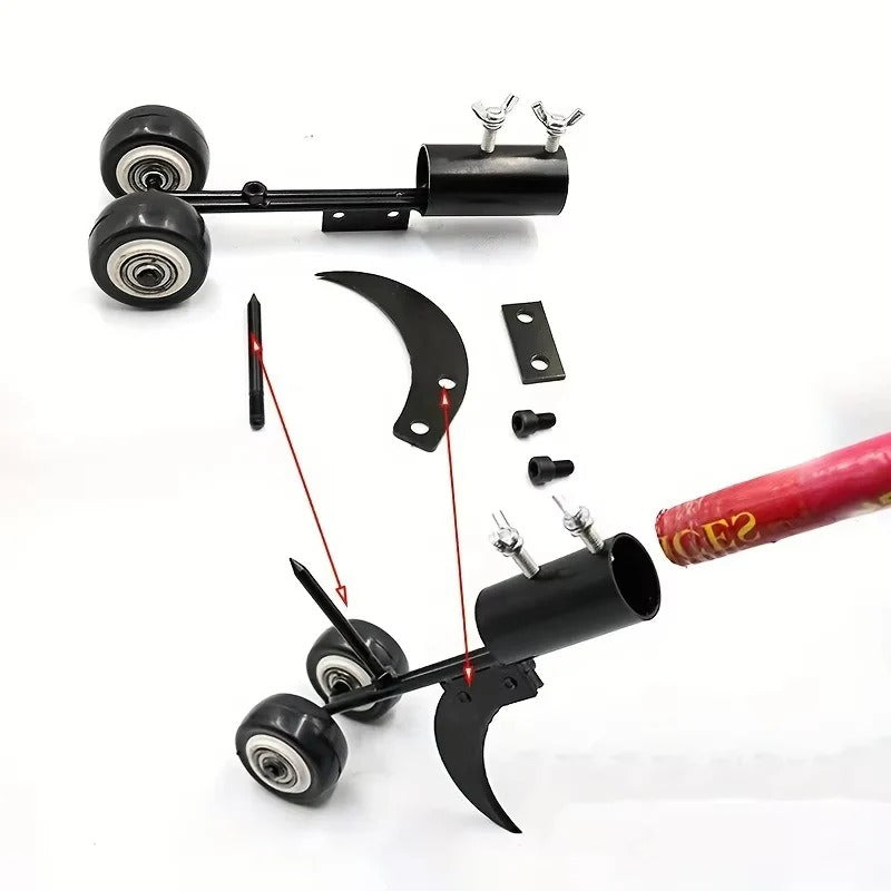 Standing Crevice Weed Puller – Heavy-Duty Metal Roller Tool