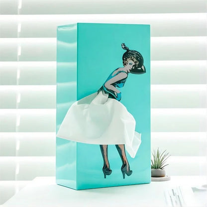 Creative Figure Tissue Box Cover – Flying Skirt Decorative Holder