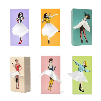 Creative Figure Tissue Box Cover – Flying Skirt Decorative Holder