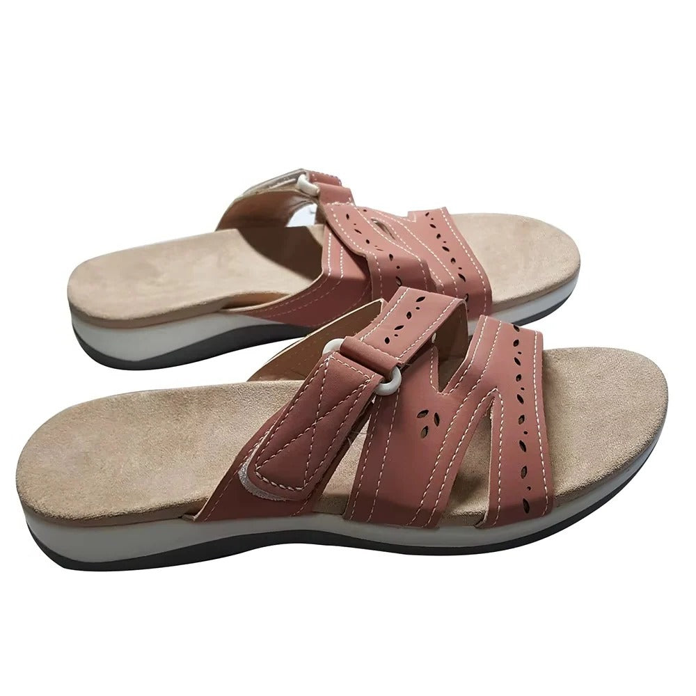 Women's Adjustable Summer Sandals with Arch Support and Strap