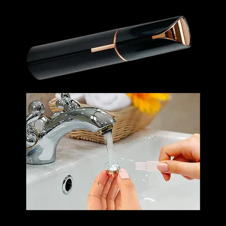 Women’s Facial Hair Trimmer with LED Light and Detachable Head Design