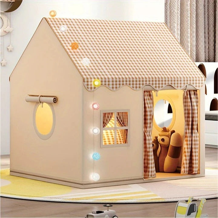 Kid's  Foldable Play Tent with Tunnel for Indoor Outdoor Activity Time