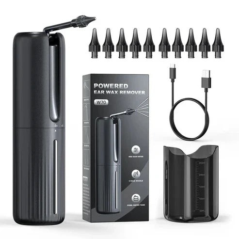 Rechargeable Ear Cleaning Support Irrigation Kit with 3 Pressure Modes and Tips