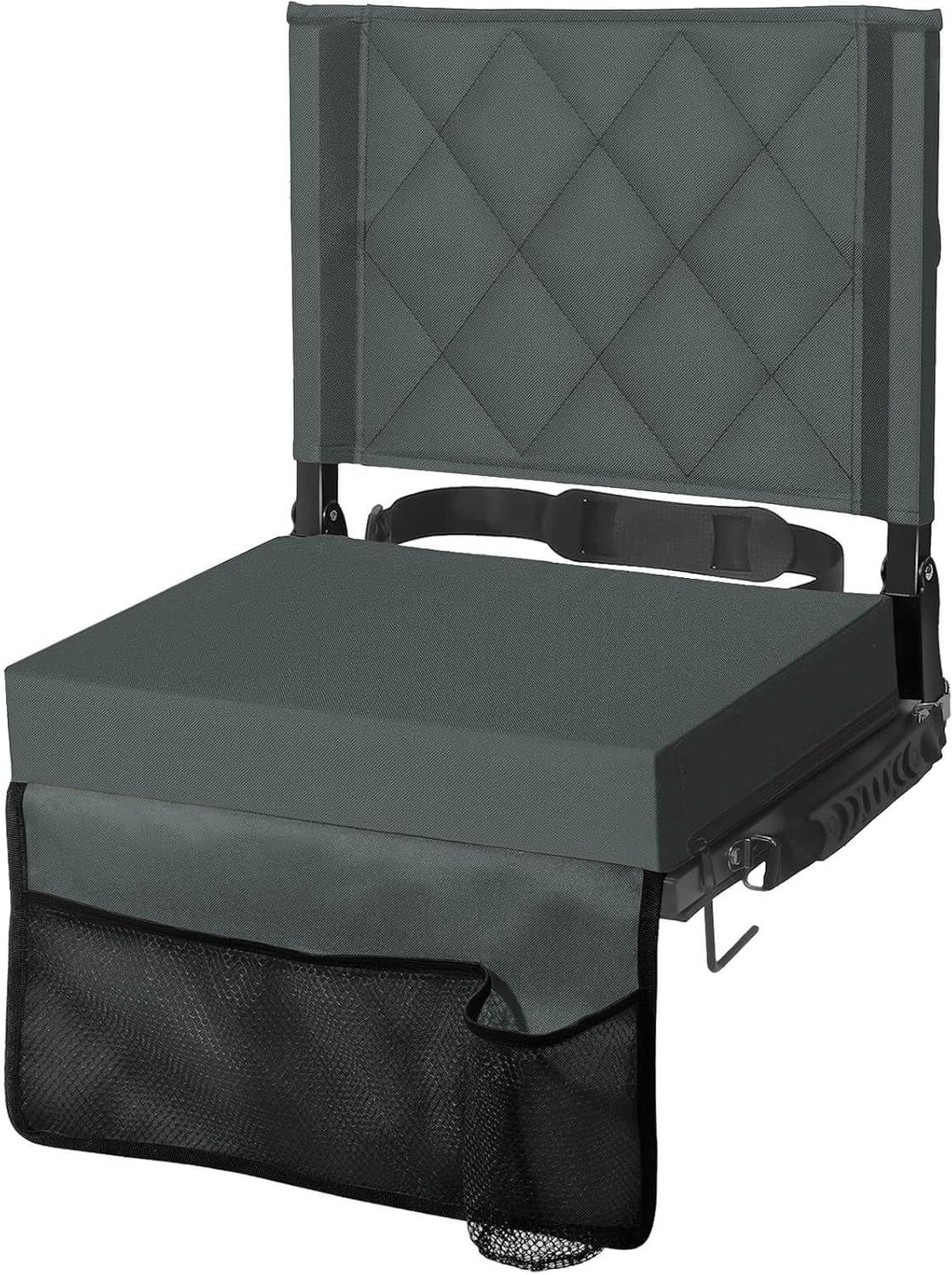 Stadium Seats for Bleachers with Back Support, Bleacher Seats with Backs and Cushion Wide, Padded Portable Folding Comfort Stadium Chair with Shoulder Strap for Football Baseball Games allveramart