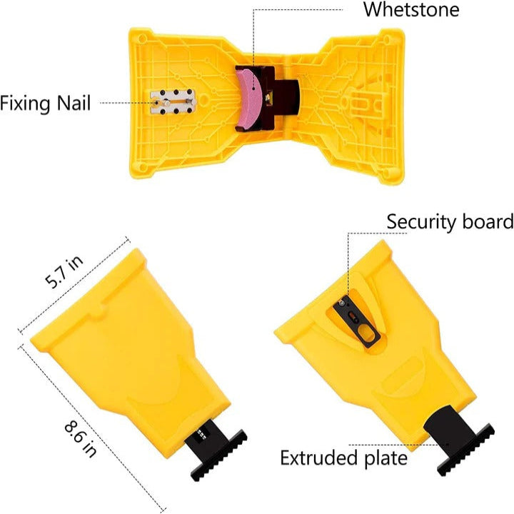 Chainsaw Teeth Sharpener – Adjustable Chain Sharpening Attachment