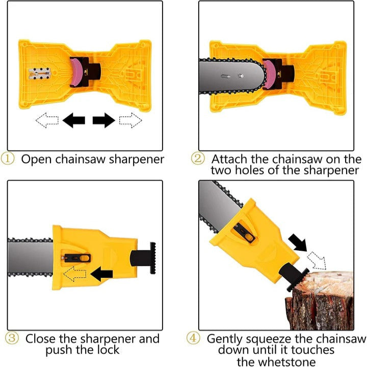 Chainsaw Teeth Sharpener – Adjustable Chain Sharpening Attachment