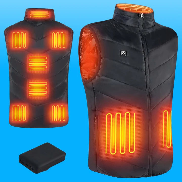 Adjustable Heated Vest – USB Rechargeable Unisex Outdoor Wear