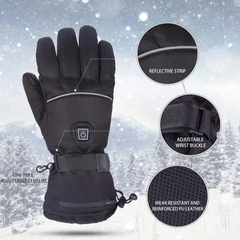 Durable Rechargeable Heated Gloves For Outdoor Activities