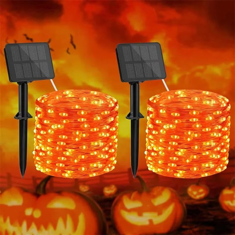 Solar LED Garden Lights with Copper Wire Fairy String Design