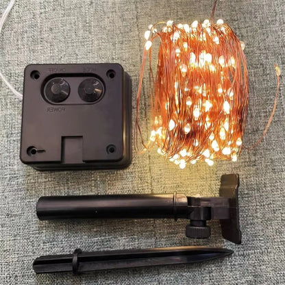Solar LED Garden Lights with Copper Wire Fairy String Design