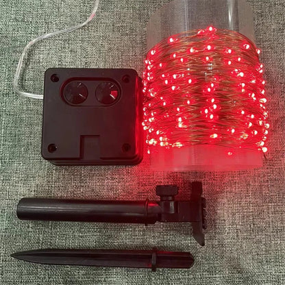Solar LED Garden Lights with Copper Wire Fairy String Design