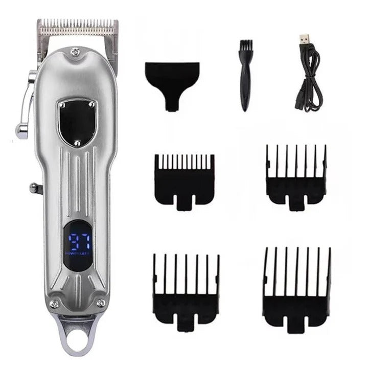All-Metal Dog Hair Clipper Kit, Rechargeable Grooming Tool