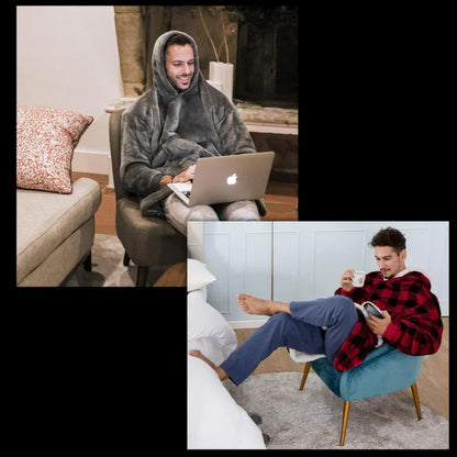 Oversized Wearable Blanket Hoodie for Adults