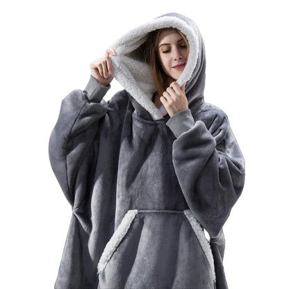 Oversized Wearable Blanket Hoodie for Adults