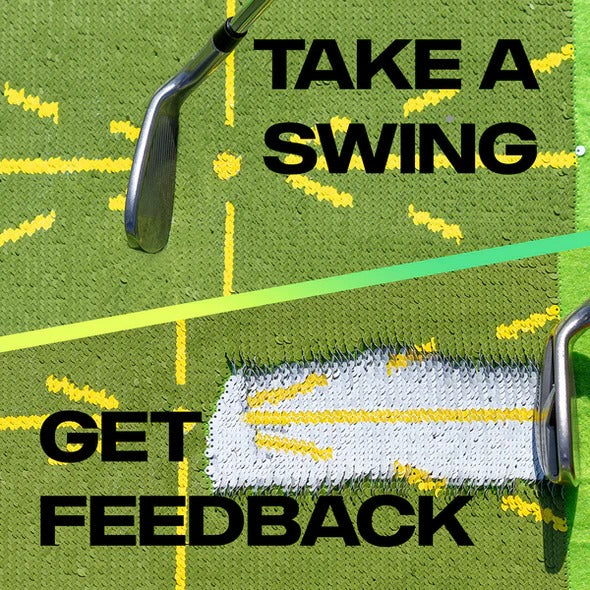 Chipping Golf Training Swing Detection Mat with Visual Feedback