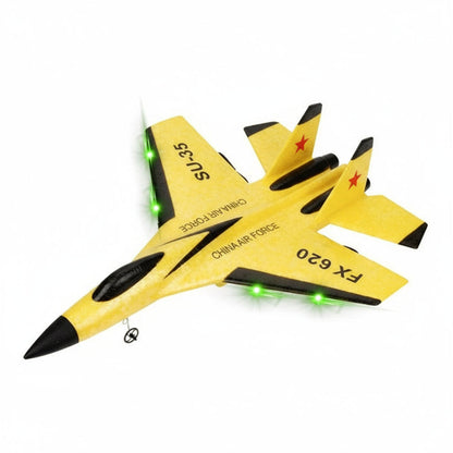 LED RC Glider Aircraft SU35/SU57, 2.4GHz Remote Control