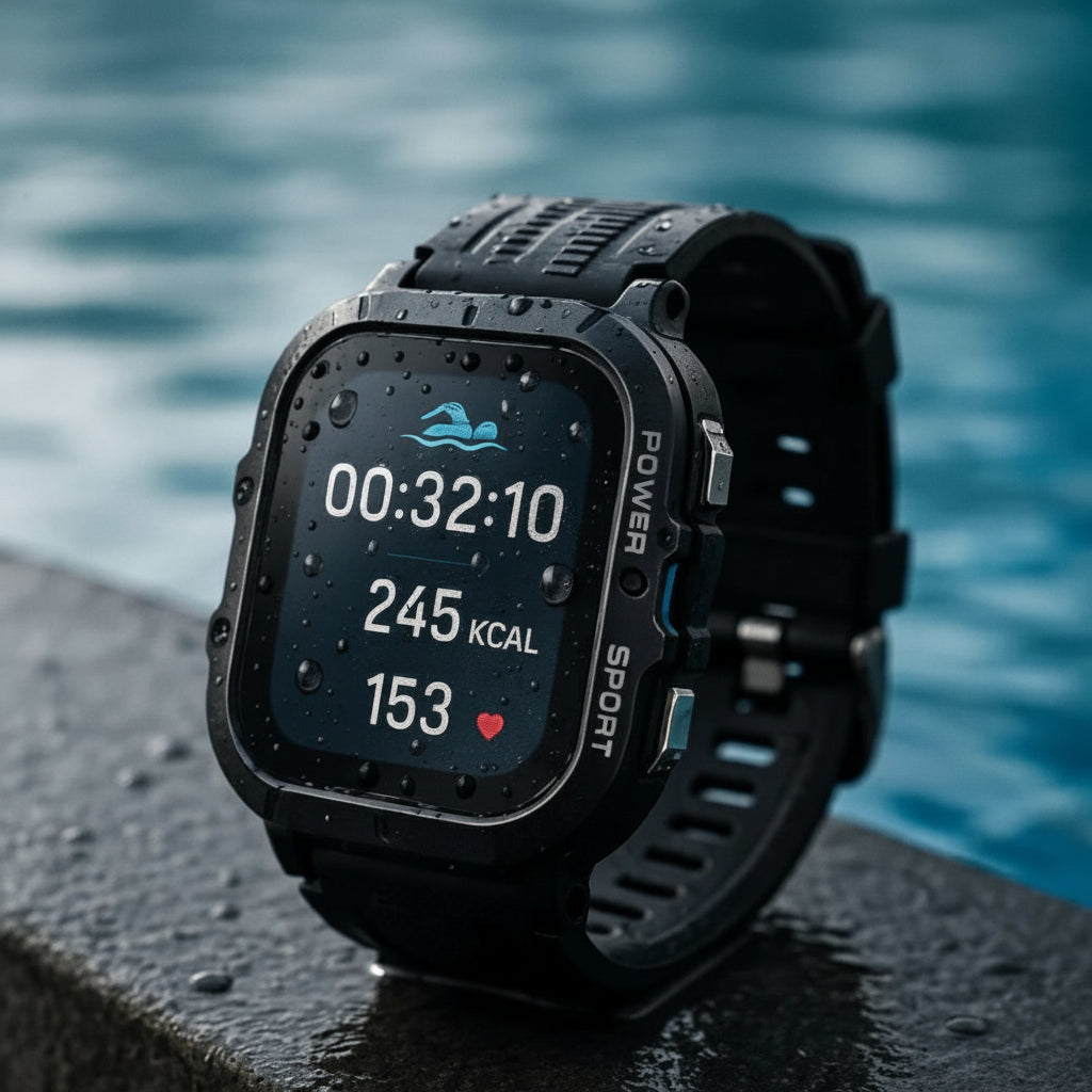Outdoor Sports Watch with Water-Resistant Casing