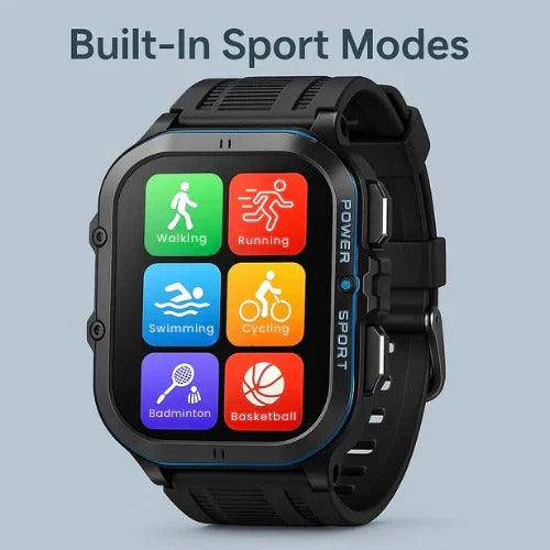 Outdoor Sports Watch with Water-Resistant Casing