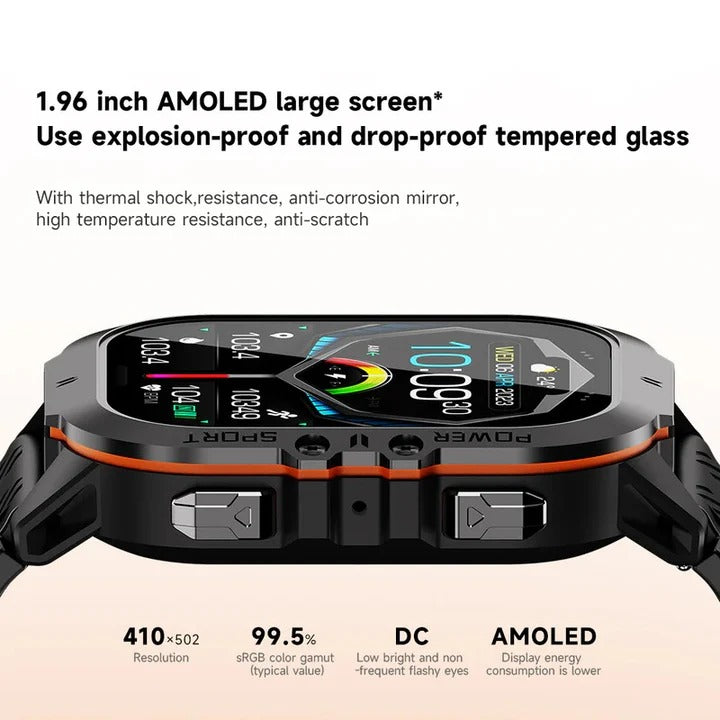 Outdoor Sports Watch with Water-Resistant Casing