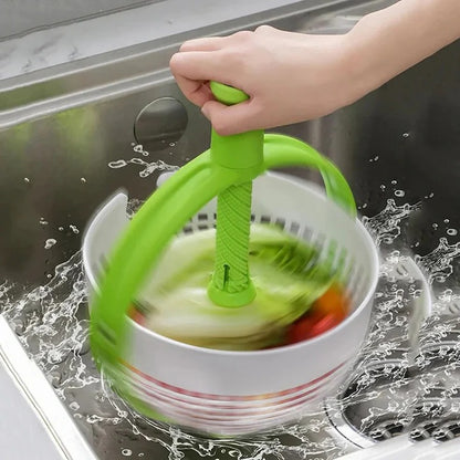 Vegetable Washer, Spin and Drain Salad Bowl