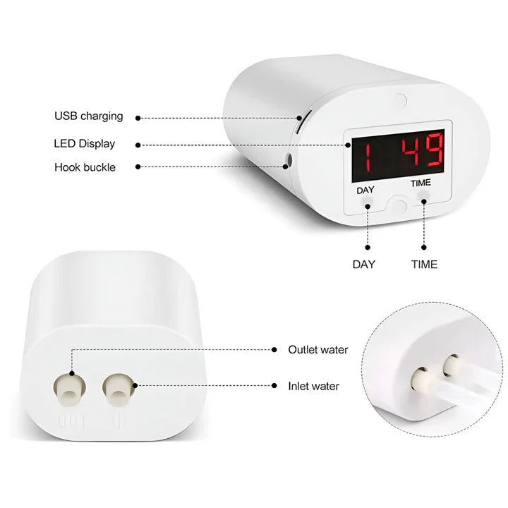 Water Pump Timer Controller with Automatic Plant Watering System