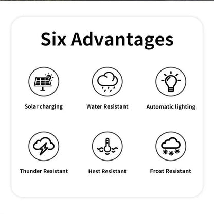 LED Solar Lantern, Outdoor Hanging Lamp for Pathway